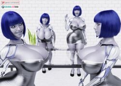 3d 4girls android ass_bigger_than_head big_breasts big_thighs blue_hair bottom_heavy breasts breasts_bigger_than_head bust busty chest curvaceous curvy curvy_figure female gray_body gynoid hips hourglass_figure huge_breasts huge_thighs hyper hyper_breasts large_breasts large_thighs legs ln002 massive_breasts mature mature_female original original_character slim_waist thick thick_hips thick_legs thick_thighs thighs tonices top_heavy voluptuous voluptuous_female waist wide_hips