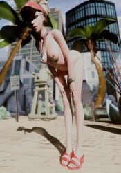 angela_ziegler bitch blonde_female blonde_hair breasts feet female female_focus female_only mercy mercy_(overwatch) nude nude_female overwatch overwatch_2 solo_female summer toes white_body white_hair