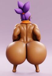 1girls 3d 3d_model ai ai_generated big_ass big_breasts big_butt brawl_stars brown_body brown_skin female female_focus female_only huge_ass huge_butt purple_hair shelly_(brawl_stars) simple_background solo solo_female supercell thicc thick_ass thick_legs thick_thighs voluptuous voluptuous_female vulkyasha_(style) yellow_scarf