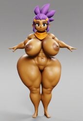 1girls 3d 3d_model ai ai_generated big_ass big_breasts big_butt brawl_stars brown_body brown_skin female female_focus female_only huge_ass huge_butt purple_hair shelly_(brawl_stars) simple_background solo solo_female supercell thicc thick_ass thick_legs thick_thighs voluptuous voluptuous_female vulkyasha_(style) yellow_scarf