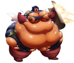 ass belly big big_arms big_ass big_belly big_breasts big_breasts big_thighs breasts fat female full_metal_furies obese obese_female thighs triss_(full_metal_furies) wide