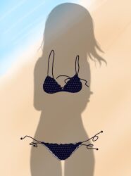 aida_rikako beach beach_sex bikini love_live! love_live!_sunshine!! naked seiyuu shadow swimwear