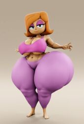 1girls 3d 3d_model ai ai_generated big_ass big_breasts big_butt debbie_turnbull debs_turnbull female female_only milf orange_hair robotboy simple_background solo solo_female thicc thick_ass thick_legs thick_thighs voluptuous vulkyasha_(style)