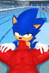 ai_generated blowjob blowjob_face knuckles_the_echidna penis sonic_the_hedgehog sucking_penis
