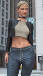 1futa 2025 3d 3d_(artwork) 3d_model 3d_render alexa_(rexart) artist_name belly blonde_hair blue_eyes bulge chocker clothed collar daz_studio denim dickgirl eyebrows eyelashes eyes futa_only futanari hi_res highres jacket jeans light-skinned_futanari light_skin lips navel original original_character outdoors outside pants patreon_username penis_bulge rexart secrets_of_rockfield subtle_penis topwear
