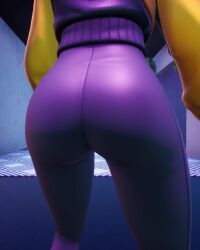 1girls 4:5 ass ass_focus ass_shake big_ass d'ark_(fortnite) female fortnite leggings longer_than_30_seconds no_sound party_hips rear_view screencap slow_motion standing tagme tight_clothing vertical_video video