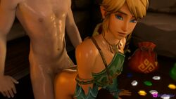 2boys 3d anal anal_penetration animated blonde_hair blue_eyes canon_crossdressing crossdressing doggy_style gay gerudo_link gerudo_top hyrule_warriors irispoplar link link_(hyrule_warriors) nintendo no_sound rupee sex source_filmmaker tagme the_legend_of_zelda video yaoi