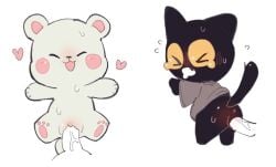 2girls female google google_doodle magic_cat_academy male male/female mammal milk_(milkmochabear) milkmochabear momo_(google) penetration star-rod vaginal_penetration visible_anus