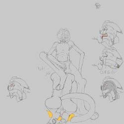 absurd_res anthro asphyxiation balls balls_deep bodily_fluids canid canine canis choking choking_on_penis deep_throat dislocation domestic_cat domestic_dog duo felid feline felis fellatio forced gagging genital_fluids genitals hi_res izzym male male/male mammal oral oral_penetration peeing peeing_self penetration penile rape sex swallowing_penis_while_deepthroat urine vomit vomiting