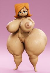 1girls 3d 3d_model ai ai_generated ass big_ass big_breasts big_butt breasts debbie_turnbull debs_turnbull female female_only milf orange_hair robotboy simple_background solo solo_female thicc thick_ass thick_legs thick_thighs voluptuous vulkyasha_(style)