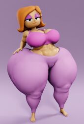 1girls 3d 3d_model ai ai_generated big_ass big_breasts big_butt debbie_turnbull debs_turnbull female female_only milf orange_hair robotboy simple_background solo solo_female thicc thick_ass thick_legs thick_thighs voluptuous vulkyasha_(style)