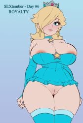 big_ass big_breasts big_butt blue_eyes choker choker_only dress gionnic_art gionnic_art_(artist) gionnics lips minidress nintendo nintendo_3ds nintendo_ds nintendo_switch princess princess_rosalina rosalina super_mario_bros. super_smash_bros. yellow_hair