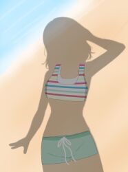 beach beach_sex bikini love_live! love_live!_sunshine!! naked saitou_shuka seiyuu shadow swimwear