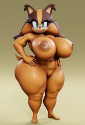 1girls 3d 3d_model ai ai_generated ass badger big_ass big_breasts big_butt female female_focus female_only jungle_girl mobian mobian_(species) orange_body orange_fur simple_background solo solo_female solo_focus sonic_(series) sonic_boom sonic_the_hedgehog_(series) sticks_the_badger sticks_the_jungle_badger tagme thick_ass thick_legs thick_thighs voluptuous voluptuous_female vulkyasha_(style)