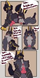 age_difference anal anthro anubian_jackal ass big_butt blue_eyes bodypaint breast_play breasts canid canine canis color_coded_text cunnilingus dark_body dialogue dreadlocks duo ear_piercing egyptian eyeliner female female_penetrated female_rimming_male grey_body hi_res hiding_breasts hiding_erection hiding_pussy interspecies jackal lagomorph leporid makeup male male/female male_penetrating male_penetrating_female mammal navel navel_piercing nipple_piercing nipples nude older_female older_female_younger_male oral penetration piercing pink_eyes rabbit rimming sa'hav_(tfzn) sex size_difference slightly_chubby slightly_chubby_female speech_bubble trufzn vaginal_penetration vaginal_penetration