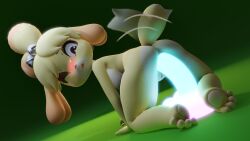 isabelle (animal crossing) from animal crossing by blenderiffic