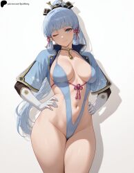 kamisato ayaka from genshin impact by opal nemy