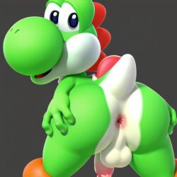 ai_generated ass butt dinosaur nintendo penis super_mario_bros. tagme yoshi