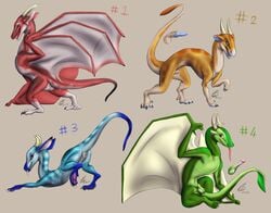 2017 animal_genitalia animal_penis anus canine_penis claws clb digital_media_(artwork) dragon erection female feral horn male penis presenting pussy scalie tongue tongue_out wings wyvern