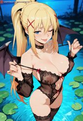darkness (konosuba) from kono subarashii sekai ni shukufuku wo! by squeeshyai