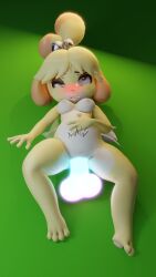 isabelle (animal crossing) from animal crossing by blenderiffic