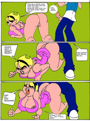 1boy 1girls ahe_gao ass_cleavage big_ass big_breasts big_butt billy_(billy_and_mandy) breasts buenos_dias_mandy butt_crack caglioro3666 cartoon_network cleavage closed_eyes comic dat_ass duo english female looking_back male mandy_(billy_and_mandy) nipple_slip nipples nude nudity partial_male penis pussy sex straight the_grim_adventures_of_billy_and_mandy translated unwanted_cumshot vulva