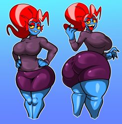 big_ass deltarune huge_ass undertale undertale_(series) undyne undyne_(undertale)