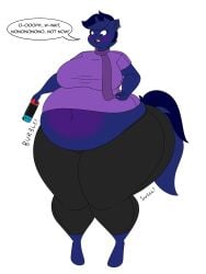 big_breasts blueberry_inflation breasts female furry huge_breasts inflation lj_caffie tagme thick_thighs wide_hips