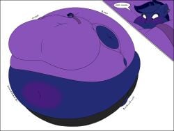 big_breasts blueberry_inflation breasts female furry huge_breasts inflation lj_caffie tagme thick_thighs wide_hips