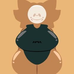 1girls artamandaz_(artist) big_breasts bottomwear breasts brown_fur chubby digital_drawing_(artwork) ear female female_only furry furry_only mask smile swimsuit swimwear thick_thighs twitter_user_oc