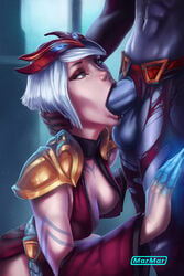 blood_moon_elise blood_moon_series clothing crossover dota_2 elise_kythera_zaavan futa_on_female futanari intersex league_of_legends marmar oral queen_of_pain riot_games succubus tagme