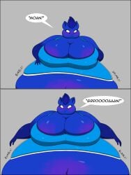 big_breasts blueberry_inflation breasts cleavage female furry huge_breasts inflation lj_caffie tagme thick_thighs wide_hips