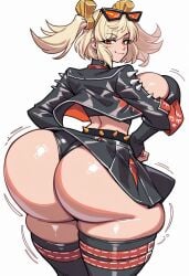 ai_generated big_ass big_breasts burnice_white gigantic_ass gvukub hoyoverse huge_ass thick_thighs wide_hips wobbling_ass zenless_zone_zero