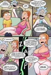 breast_expansion emmabrave morty_smith rick_and_morty rick_sanchez summer_smith