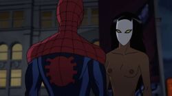 ava_ayala black_hair marvel marvel_comics mask_only nsfw peter_parker spider-man spider-man_(series) ultimate_spider-man white_tiger white_tiger_(marvel)