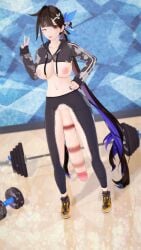 1futa 3d big_penis futanari honkai_(series) honkai_impact_3rd huge_cock koikatsu li_sushang li_sushang_(jade_knight) lipstick_mark long_penis solo solo_focus vostrumdeus wink