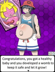 1boy belly_expansion big_belly big_lips breast_expansion clothing egg elio_(pokemon) elio_(pokemon_usm) feminization fetus hat jynx lenbasisky male male_pregnancy milk milking pokémon_(species) pokemon pokemon_(species) pokemon_usm pregnancy pregnant ready_to_pop sissification smoochum text trainer transformation womb