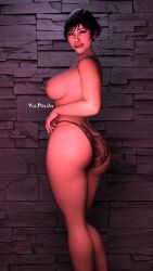 3d breasts breasts curvy huge_butt pose reina_mishima tekken tekken_8 valpol0n