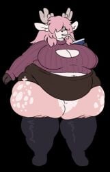 azalea_(mexifurfoof) bbw big_breasts breasts chubby cleavage female furry huge_breasts mexifurfoof overweight tagme thick_thighs weight_gain wide_hips