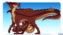 16:9 absurd_res anthro anthro_on_feral balls big_balls big_penis biped claws countershade_face countershade_neck countershade_tail countershade_torso countershading digitigrade dragon english_text erection european_mythology feral genitals glans group hi_res horn huge_balls huge_cock humanoid_genitalia humanoid_genitalia_on_feral humanoid_penis humanoid_penis_on_feral kobold male male/male membrane_(anatomy) membranous_wings mythological_creature mythological_scalie mythology owligatorstudios penis quadruped scales scalie size_difference tail text thick_tail vein veiny_penis ventral_scales western_dragon widescreen wings zoophilia