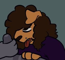 ambiguous_gender anthro canid canine canis domestic_cat domestic_dog duo felid feline felis hi_res humanoid male male/male mammal tongue tongue_out urfavvpuppy