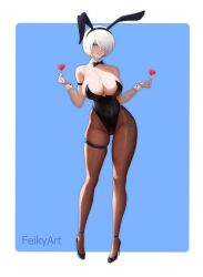 yorha 2b from nier: automata by feikyart