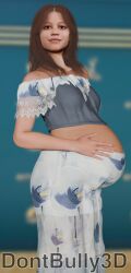 1girls 3d 3d_(artwork) belly_bulge blender blender_(artwork) blender_(software) brown_hair brown_hair brunette_hair brunette_hair_female celebrity clothed clothed_female dont_bully_(artist) female hand_on_belly inflated_belly jenna_ortega pinup pregnant pregnant_belly pregnant_female real_person stomach_bulge