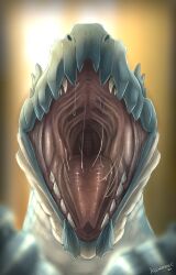 hexadec imminent_vore mawshot mouth_shot scalie vore