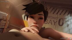 1boy 1girl 3d 3d_animation animated blowjob eye_contact fellatio grand_cupido handjob holding_penis moaning oral oral_sex overwatch penis sfm short_hair sound tagme tracer uncensored video virtual_reality vranimeted