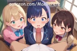 ai ai_generated blowjob girly kneeling kneeling_oral_position maellepetite original original_character