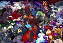 1boy 2_penises annelid anthro arthropod avian balls bat bellymouth bird bite_mark blush bone breast_grab breasts capcom container cross dauna_(reptilligator) deer devvi diphallia diphallism dragon eldritch_abomination fe'ra fear_(terrorwing) felid feline female fish flower flower_in_mouth flying_wyvern futanari gamer_supps generation_1_pokemon genitals group gryphon hand_on_breast harem haunter herm hi_res hug humanoid hybrid intersex jewelry kobold leech licking licking_lips maglos male male/female mamagen mammal marine markings midnight_(terrorwing) monster_hunter multi_genitalia multi_penis mythological_avian mythological_creature mythological_scalie mythology nargacuga nintendo nipple_piercing nipples penis piercing pizza_box plant pokemon pokemon_(species) rose_(flower) rose_in_mouth ryliecatagami sami_demarco scalie scar scarf shark shashai_(durgonbutt) skull skull_head snowfall_(terrorwing) strakia_(strakiashark) tongue tongue_out umbralant vayhl'ayne_(vahlyance) veronica_(reptilligator) yelloastra