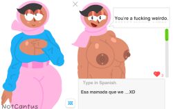duolingo duolingo_style fat_female fat_tits female zari_(duolingo)