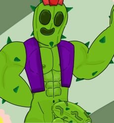 brawl_stars cactus dick gay green_skin muscles muscular muscular_male plant_humanoid spike_(brawl_stars)