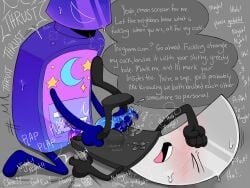 2boys anal anal_sex belly_bulge blush gay gay_sex inanimate_insanity knife_(ii) lemonbastards night_time_cough_syrup_(lemonbastards) object_show object_shows original_character osc plap sweat tagme_(character) tentacle_dick yaoi